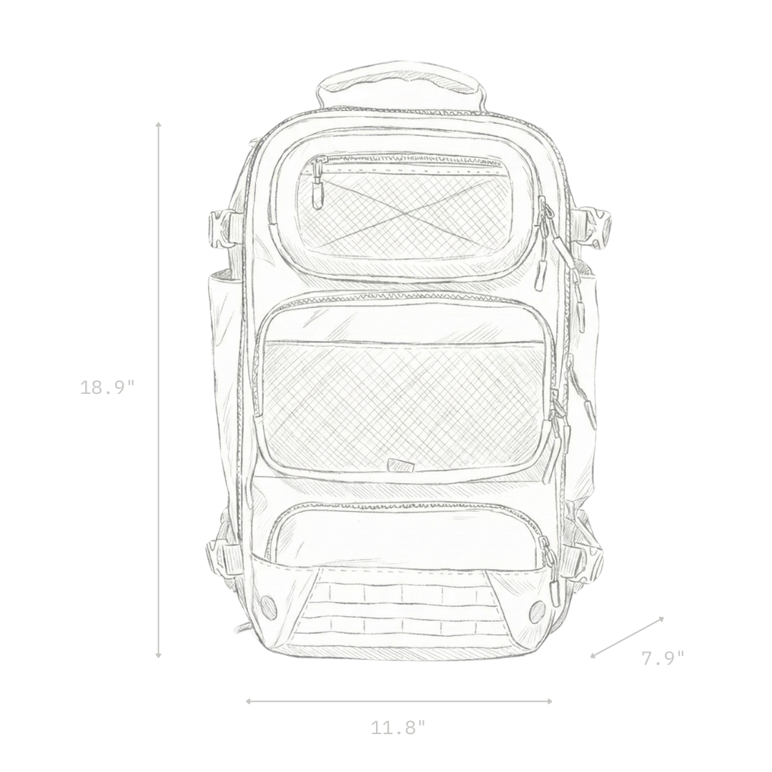Backpack dimensions