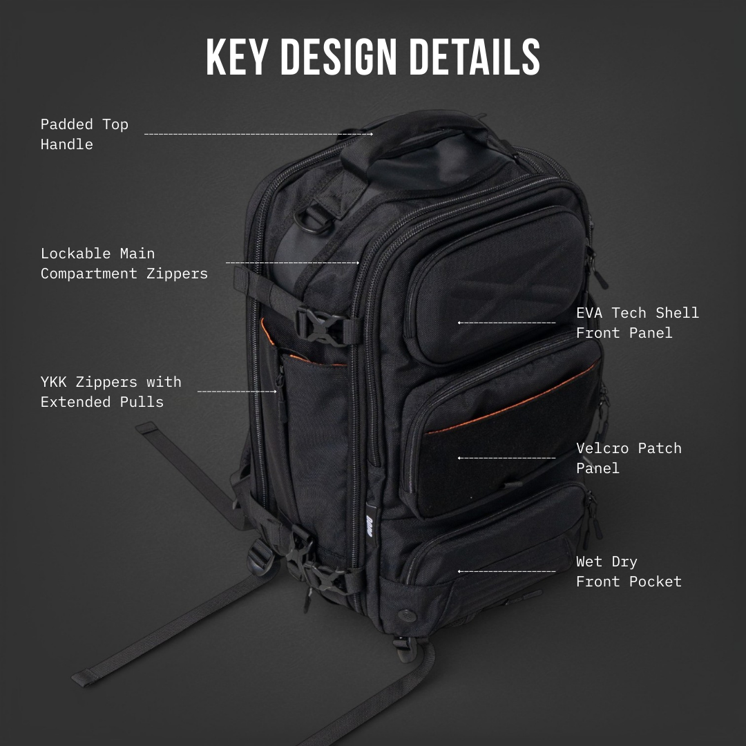 Key design details, front view